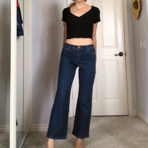 Mid waisted dark wash jeans